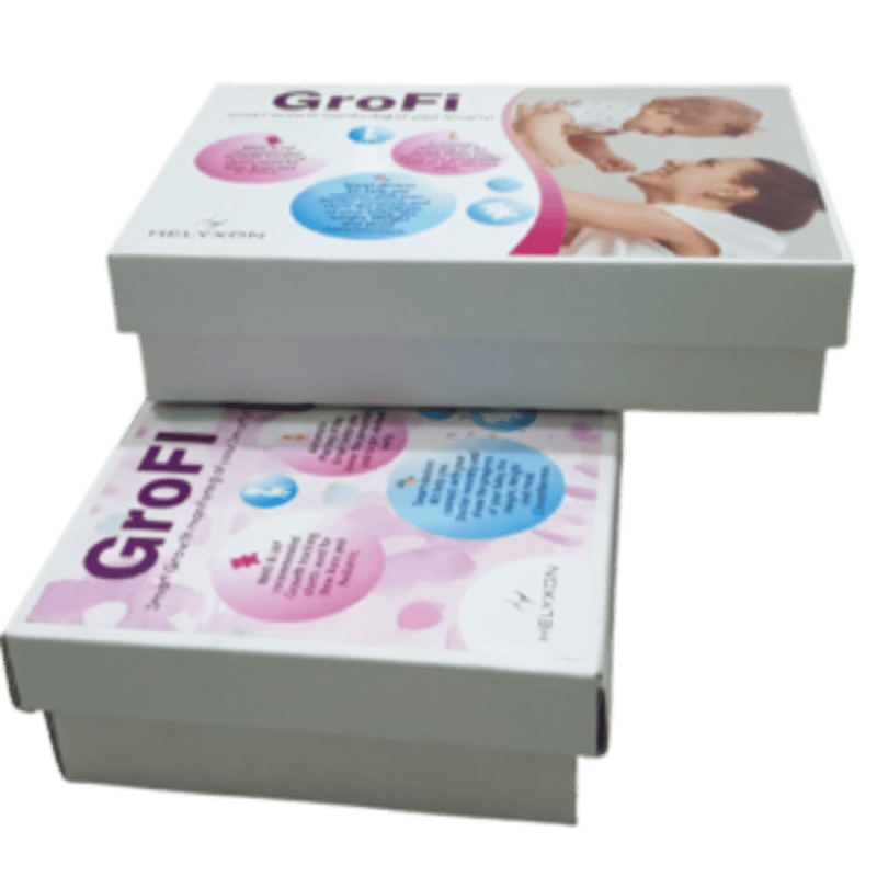 GroFi kit, HELYXON baby kit, Baby development stages, Baby health checkups, Newborn weight chart, Pediatric growth tracking, Infant growth milestones, Baby wellness tools, Baby growth monitoring system, Digital baby growth record, Parent-friendly baby care tools, Pediatrician recommended growth kit, Doctor recommends baby growth kit